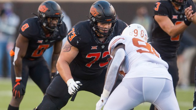 Oklahoma State offensive tackle Teven Jenkins