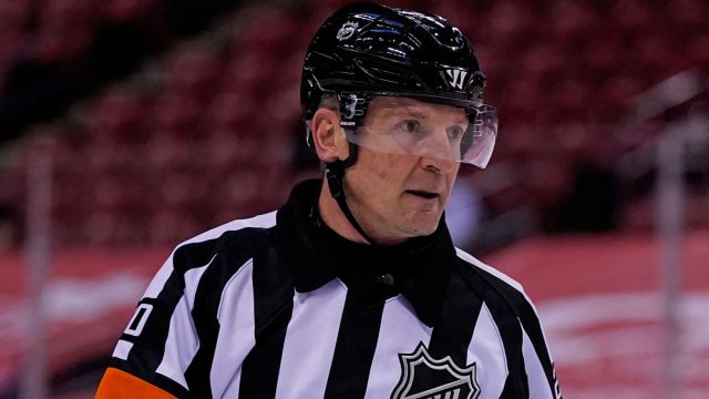 NHL referee Tim Peel