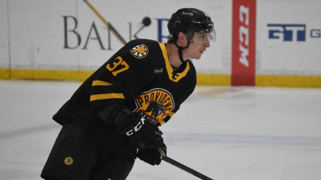 Boston Bruins defenseman Brady Lyle