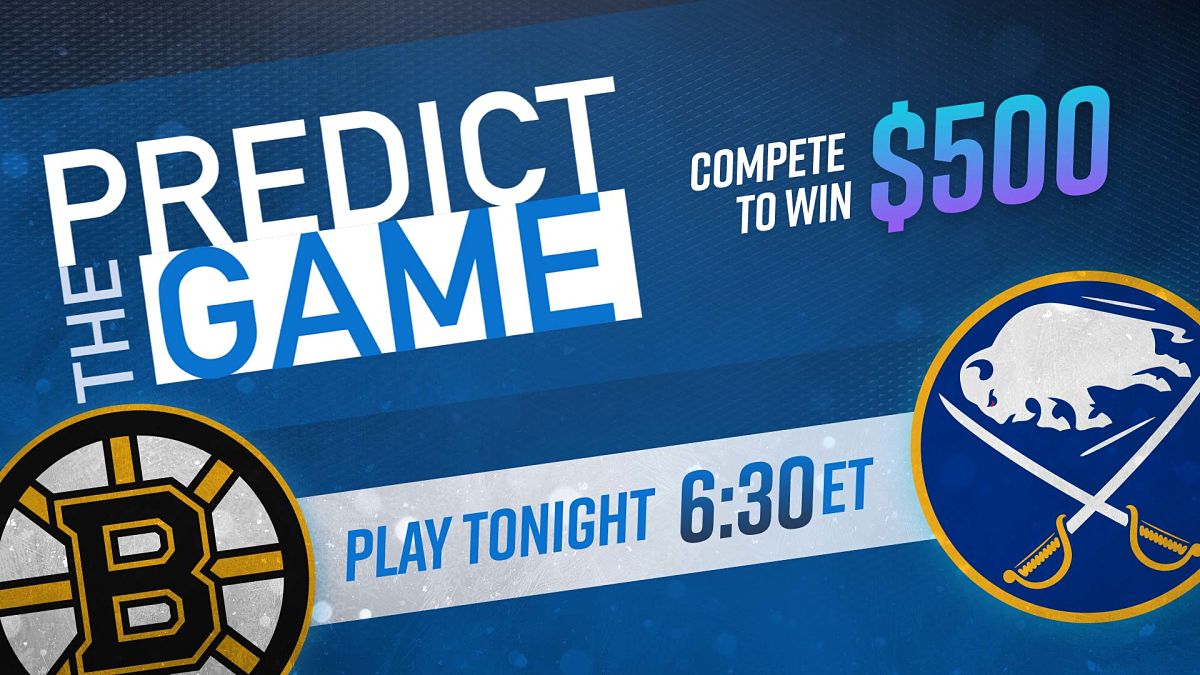 Play 'Predict The Game' During Bruins-Sabres To Win $500 Gift Card