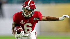 Alabama NFL Draft prospect and potential Patriots wide receiver DeVonta Smith