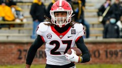 Georgia NFL Draft prospect and potential Patriots cornerback Eric Stokes
