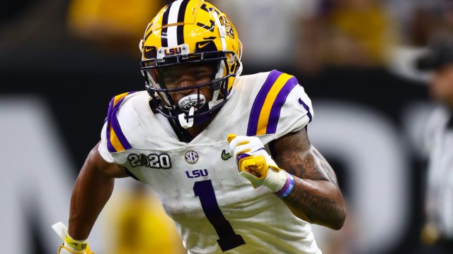 LSU and potential Patriots wide receiver Ja'Marr Chase