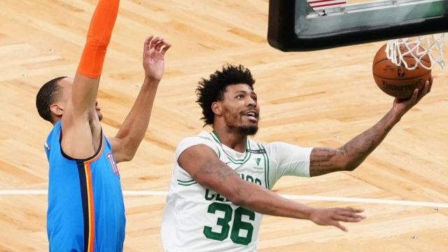 Boston Celtics point guard Marcus Smart
