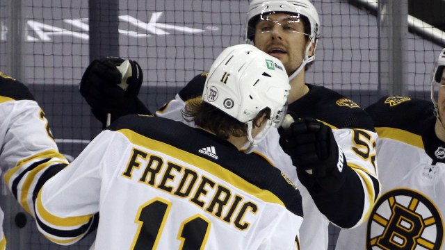 Boston Bruins forward Trent Frederic