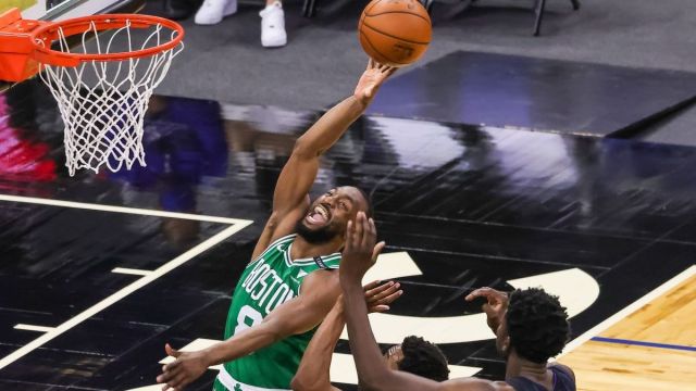 Boston Celtics point guard Kemba Walker, Orlando Magic's Mo Bamba, Chasson Randle