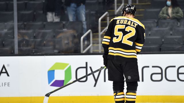 Boston Bruins forward Sean Kuraly