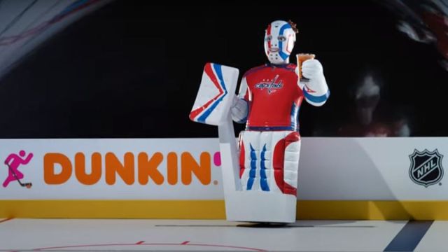 Washington Capitals goalie Dunkin' commercial