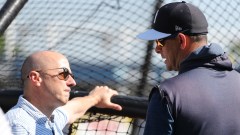 New York Yankees general manager Brian Cashman, manager Aaron Boone