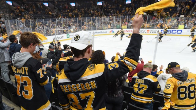 Boston Bruins Fans At TD Garden