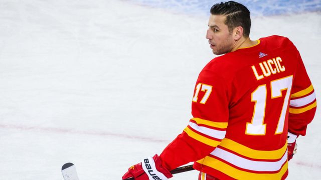 Calgary Flames left wing Milan Lucic