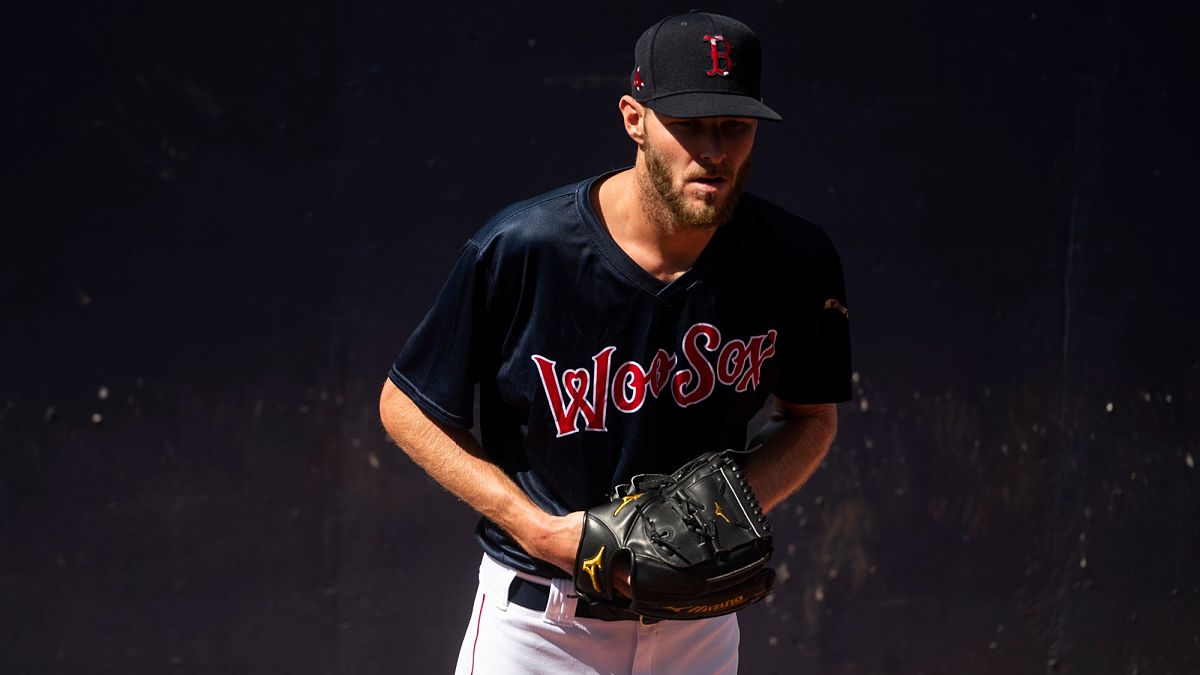 Chris Sale appears thinner than usual but doesn't sound concerned