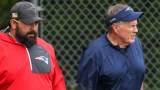 New England Patriots coaches Matt Patricia, Bill Belichick