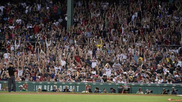 Boston Red Sox fans Fenway Park