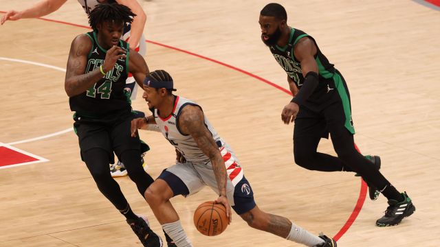 Boston Celtics center Robert Williams III and Washington Wizards guard Bradley Beal