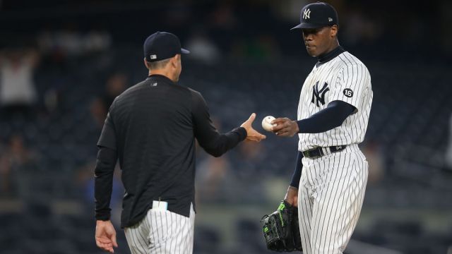 New York Yankees relief pitcher Aroldis Chapman