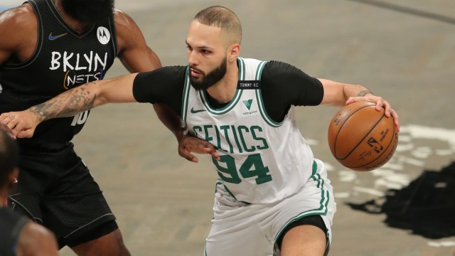 Boston Celtics shooting guard Evan Fournier