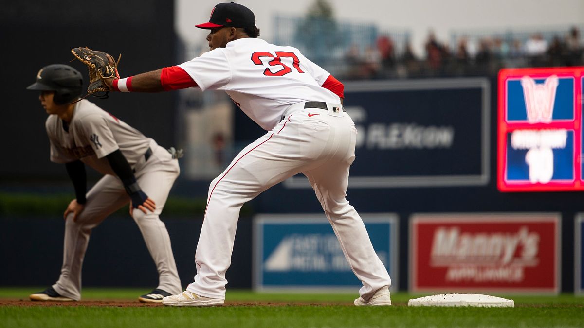 Franchy Cordero in Boston Red Sox lineup at first base vs. Yankees