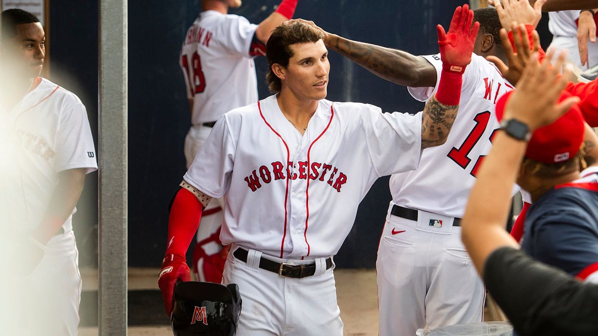 Jarren Duran, Worcester Red Sox, Boston Red Sox, prospect, New York  Yankees, major league debut