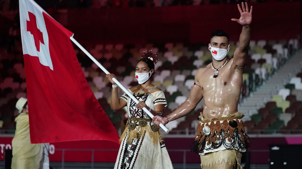 Viral Tonga Flag Bearer Again For Tokyo Olympics, And With Competitors