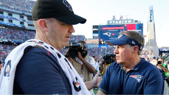 Former Houston Texans coach Bill O'Brien, New England Patriots head coach Bill Belichick