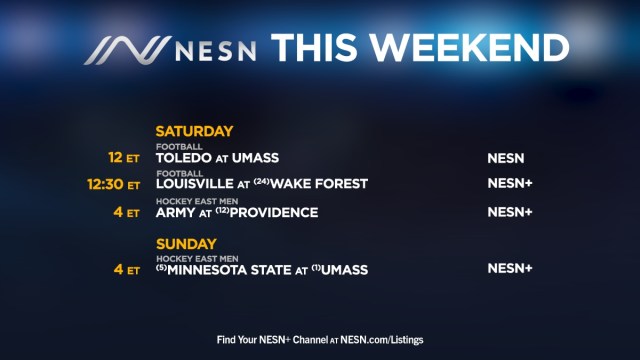 NESN weekend college sports lineup