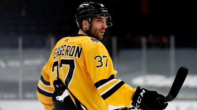 Boston Bruins captain Patrice Bergeron