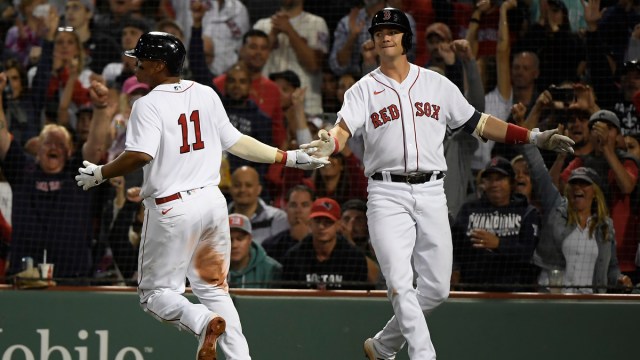 Boston Red Sox Infielders Rafael Devers And Bobby Dalbec