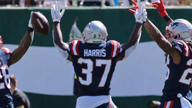 New England Patriots running back Damien Harris