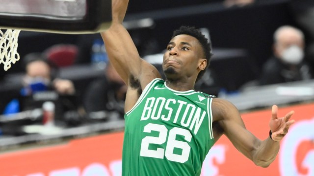 Boston Celtics guard Aaron Nesmith