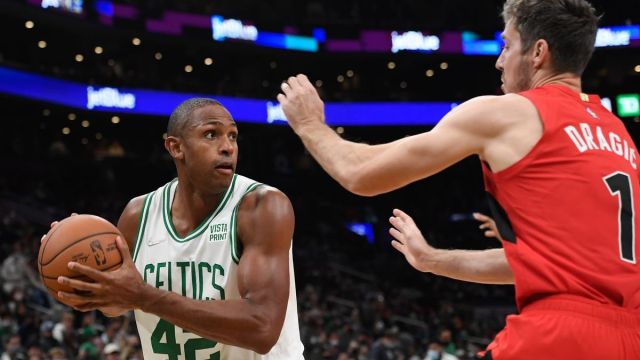 Boston Celtics big Al Horford, Toronto Raptors' Goran Dragic