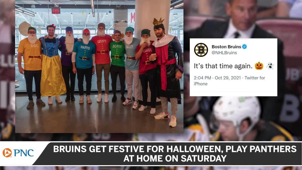 Bruins Players Get Festive For Halloween With Group Costume