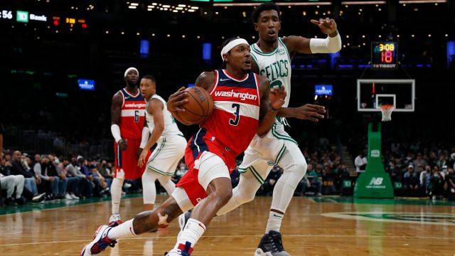 Washington Wizards guard Bradley Beal and Boston Celtics guard Josh Richardson