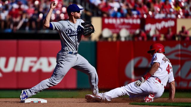 Los Angeles Dodgers shortstop Corey Seager and St. Louis Cardinals first baseman Paul Goldschmidt