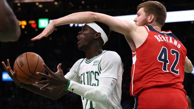 Boston Celtics Dennis Schroder and Washington Wizards Davis Bertans