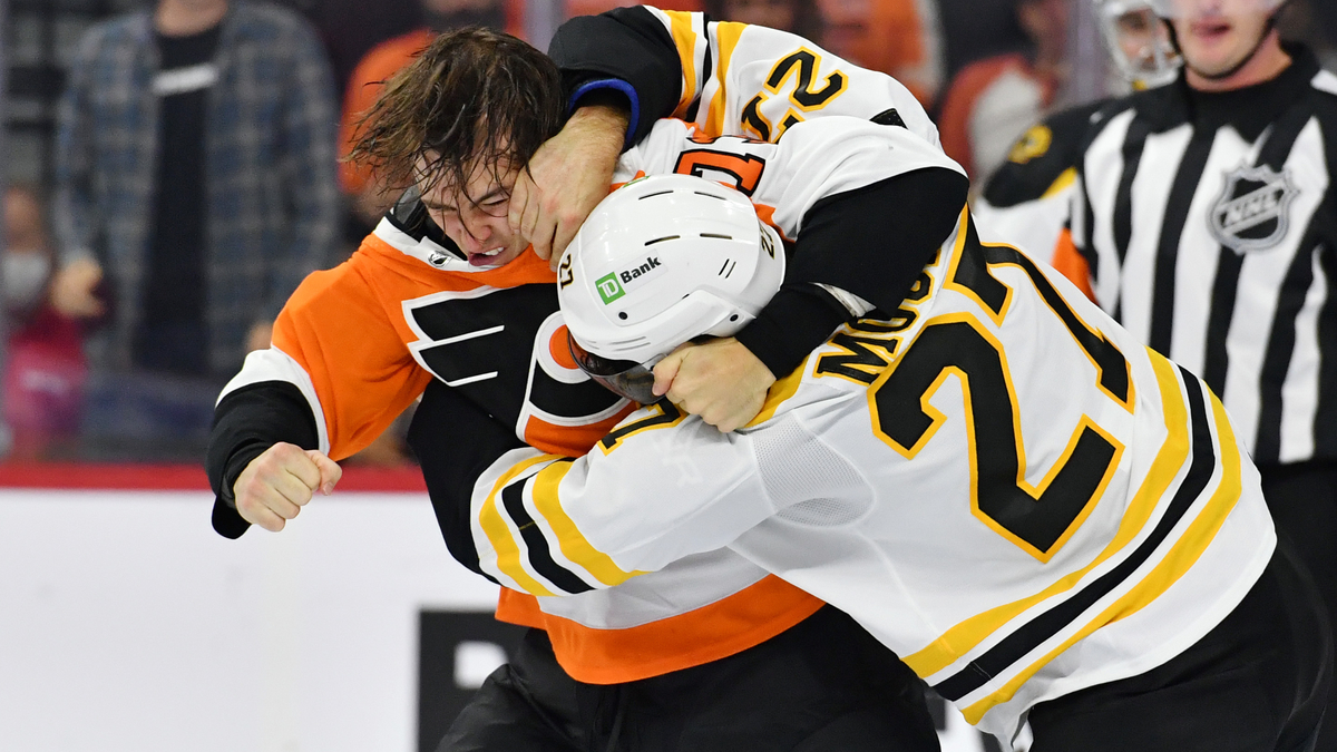 Flyers Youngster Makes Admission About Fight With Bruins’ John Moore