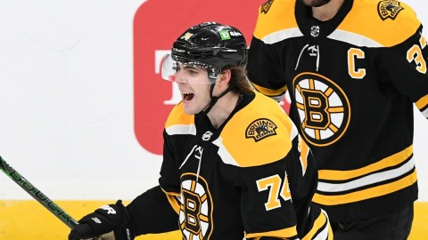 Boston Bruins forward Jake DeBrusk