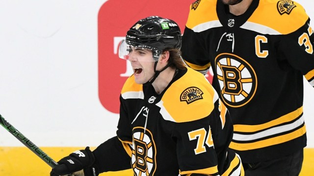 Boston Bruins left winger Jake DeBrusk