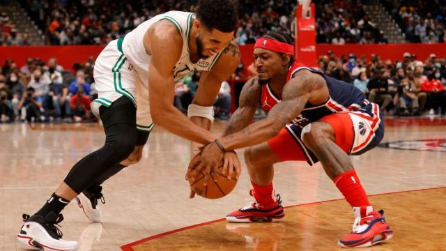 Boston Celtics' Jayson Tatum, Washington Wizards Bradley Beal