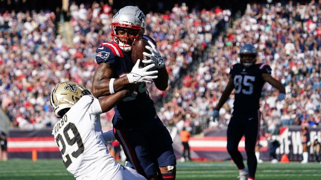 New England Patriots wide receiver Kendrick Bourne