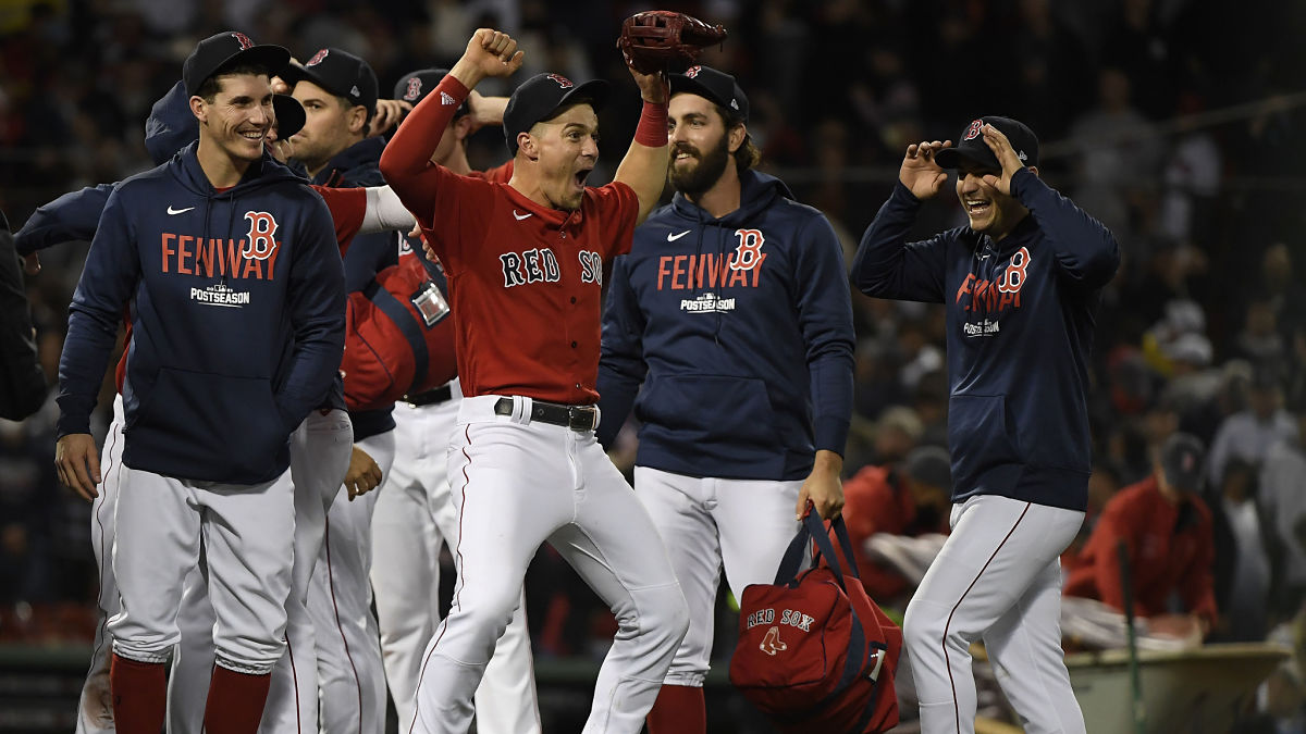 Check Out Videos, Photos Of Red Sox's Celebration After Wild Card Win