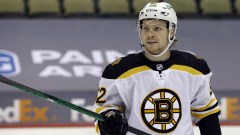 Boston Bruins right wing Oskar Steen (62)