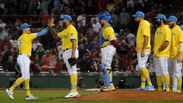 Red Sox City Connect yellow uniforms