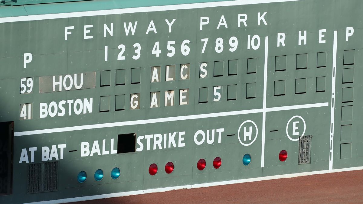 Changing the scores on the scoreboard inside Fenway Park., Smithsonian  Photo Contest