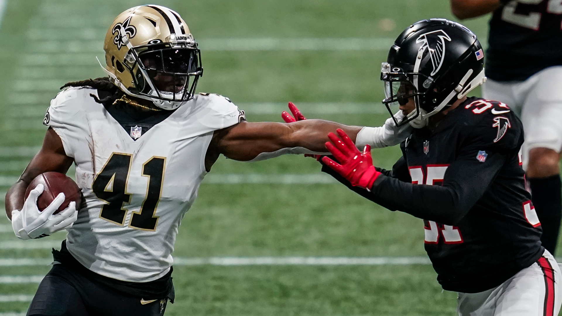 Alvin Kamara New Orleans Saints v Atlanta Falcons 2019 Images