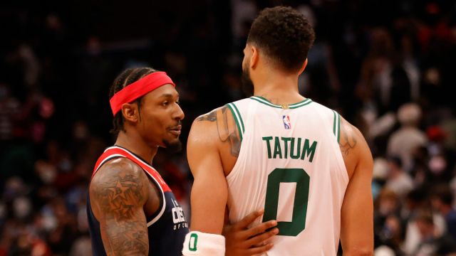 Washington Wizards guard Bradley Beal, Boston Celtics forward Jayson Tatum