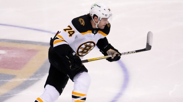 Boston Bruins left winger Jake DeBrusk