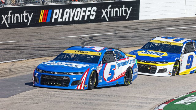 NASCAR Cup Series drivers Kyle Larson and Chase Elliott