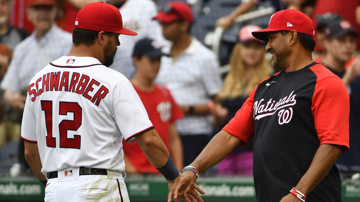 Washington Nationals' Kyle Schwarber on Davey Martinez's show of