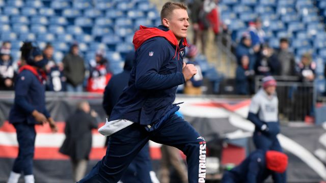 New England Patriots quarterback Mac Jones